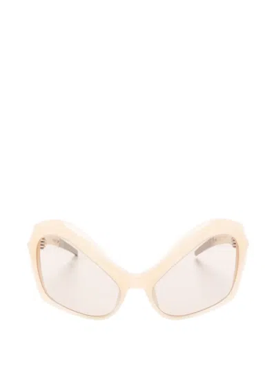 Mugler 几何形镜框太阳眼镜 In Neutral