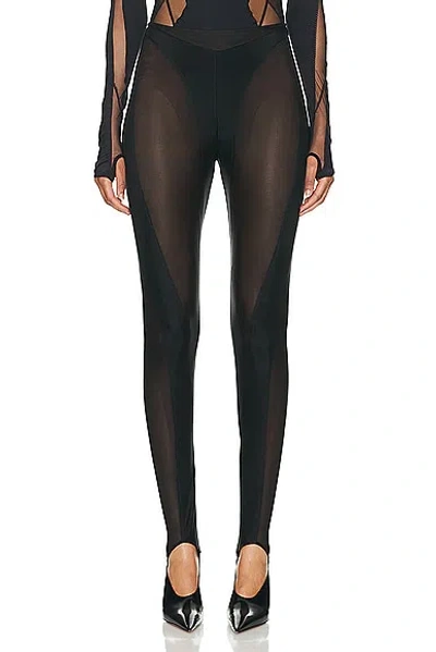 Mugler Glass Legging In Black