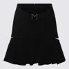 Mugler Black M Cutout Miniskirt In Black