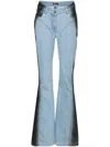 Mugler Gradient-effect Flared Jeans In Blue