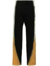 Mugler Gradient-effect Spiral Baggy Jeans In Black