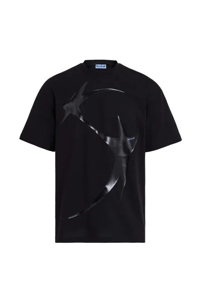 Pre-owned Mugler H&m Printed T-shirt (mens) In Black