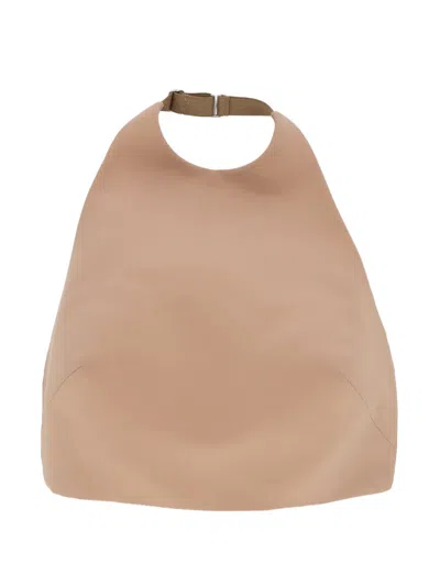 Mugler Halter-neck Backless Top In Neutral