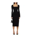 Mugler Heaven Long-sleeved Dress In Black