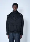 Mugler Men Heavy-duty Cotton Jacket In Black