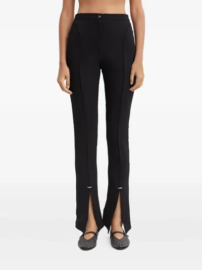Mugler Potholes Detail Casual Pants In Black