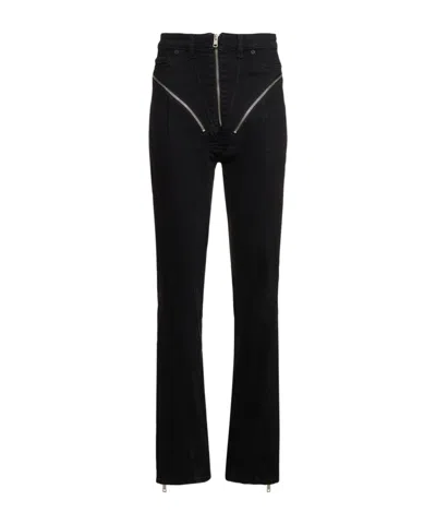 Mugler High-waist Jeans In Black
