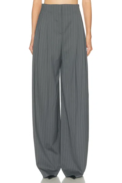 Mugler High Waisted Pant In Gray