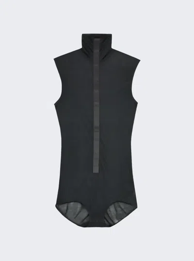 Mugler High-neck Sleeveless Bodysuit In Black