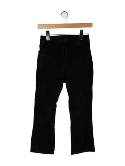 Pre-owned Mugler High-rise Straight Leg Jeans In Black