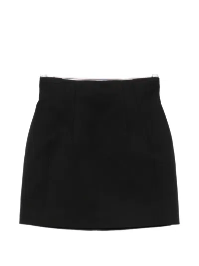 Mugler High-waisted Mini Skirt In Black
