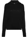 Mugler Cotton Blend Hooded Sweatshirt With Kangaroo Pocket