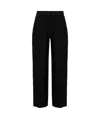 Mugler Hook-eye Wide Trousers In Black