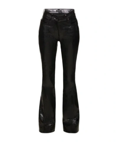 Mugler Horn Casual Pants In Black