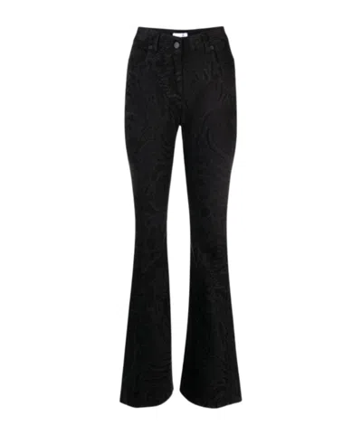Mugler Horn Jeans In Black