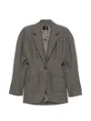 Mugler Houndstooth-pattern Blazer In Multi