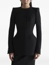 Mugler Single-breasted Jacket In Black