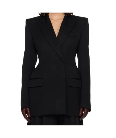 Mugler Hourglass Jacket In Black