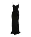 Mugler Illusion Cut-out Gown In Black