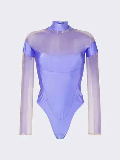 MUGLER ILLUSION NECKLINE BODYSUIT