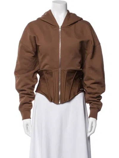 Pre-owned Mugler Jacket In Brown
