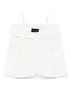 Mugler Fitted Jacket In White