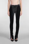 Mugler Jeans In Black Cotton