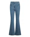 Mugler Blue Denim Cotton Jeans In Blue