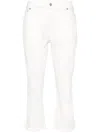 Mugler Seam-detail Straight-leg Jeans In White