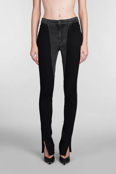 Mugler Jeans In Black Cotton