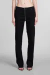 Mugler Jeans In Black Denim In Black