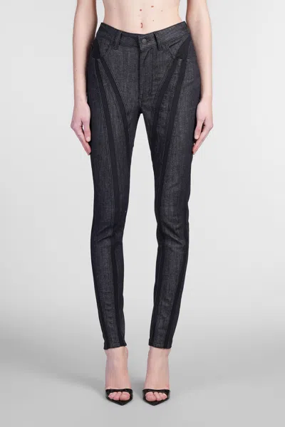 Mugler Jeans In Blue Denim
