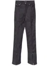 Mugler Piercing-detail Jeans In Navy