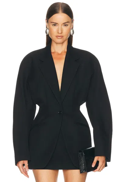 Mugler Kimono Jacket In Black