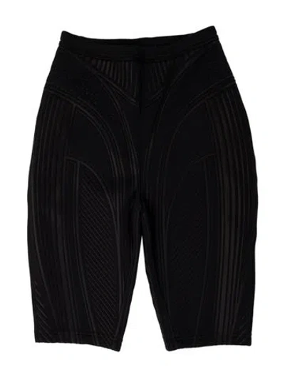 Pre-owned Mugler Knee-length Shorts In Black