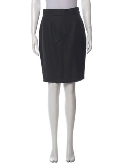 Pre-owned Mugler Knee-length Skirt In Black