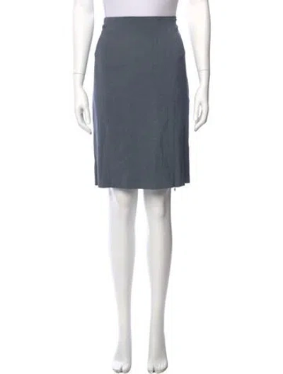 Pre-owned Mugler Knee-length Skirt In Blue