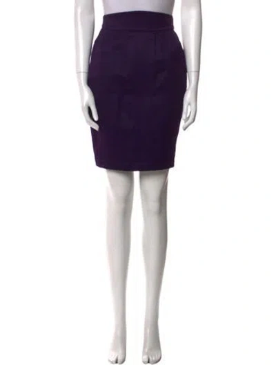 Pre-owned Mugler Knee-length Skirt In Purple