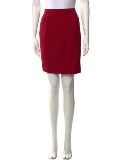 Pre-owned Mugler Knee-length Skirt In Red