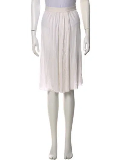 Pre-owned Mugler Knee-length Skirt In White