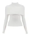 Mugler Knitted Top In White