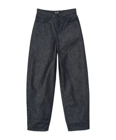 MUGLER LACE-UP WIDE LEG JEANS