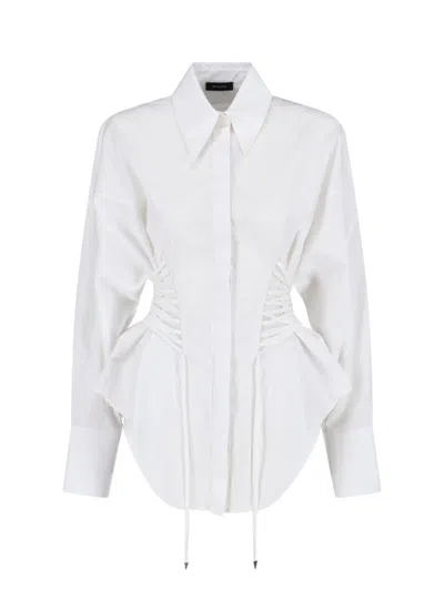 Mugler 'laced-up' Shirt In White