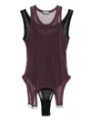 Mugler Semi-transparent Layered Jumpsuit