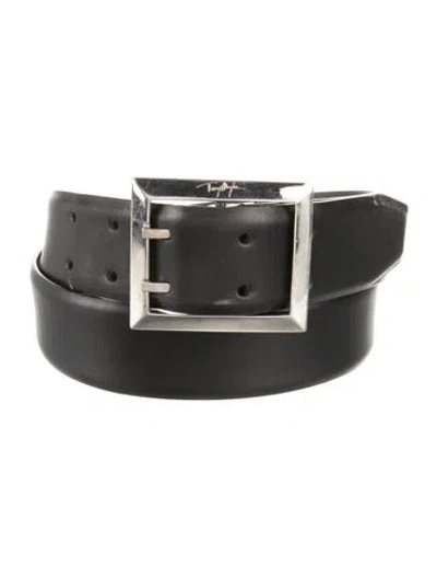 Pre-owned Mugler Leather Belt In Black