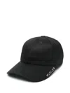 Mugler Logo-appliqué Cap In Black