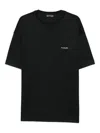 Mugler Logo Cotton T-shirt In Black
