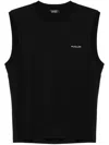 Mugler Black Signature Sleeveless Tank Top In Black