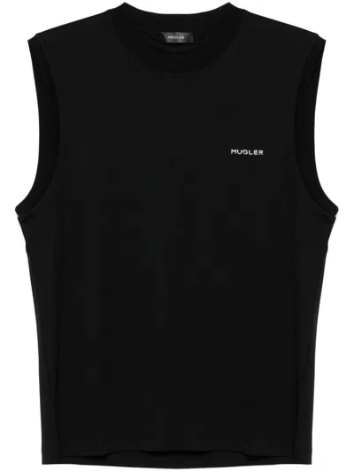 MUGLER LOGO-LETTERING VEST