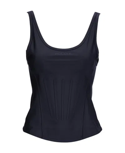 Mugler Logo Vest In Black